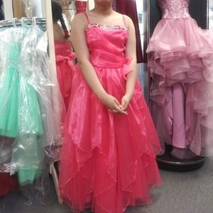 Pink Sleeveless Gown. Size 18